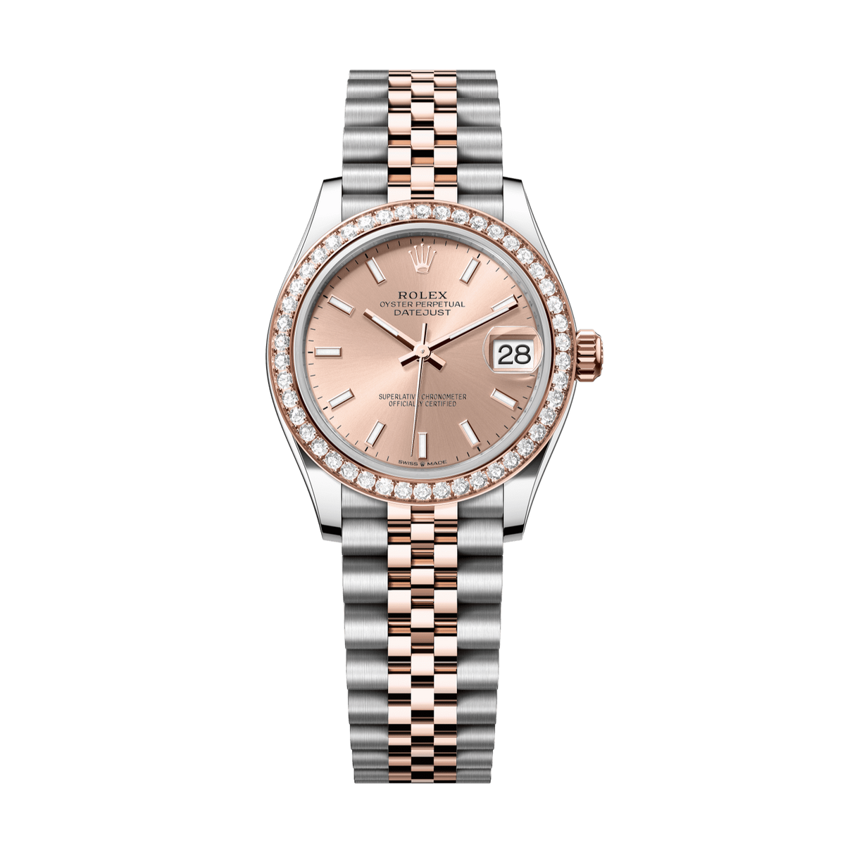 Rolex Datejust 31mm Rosé Dial Oystersteel &amp; Everose Gold 278381rbr-0010 - WATCHXNYC