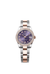 Rolex Datejust 31mm Aubergine Diamond Dial Oystersteel & Everose Gold 278381rbr-0019