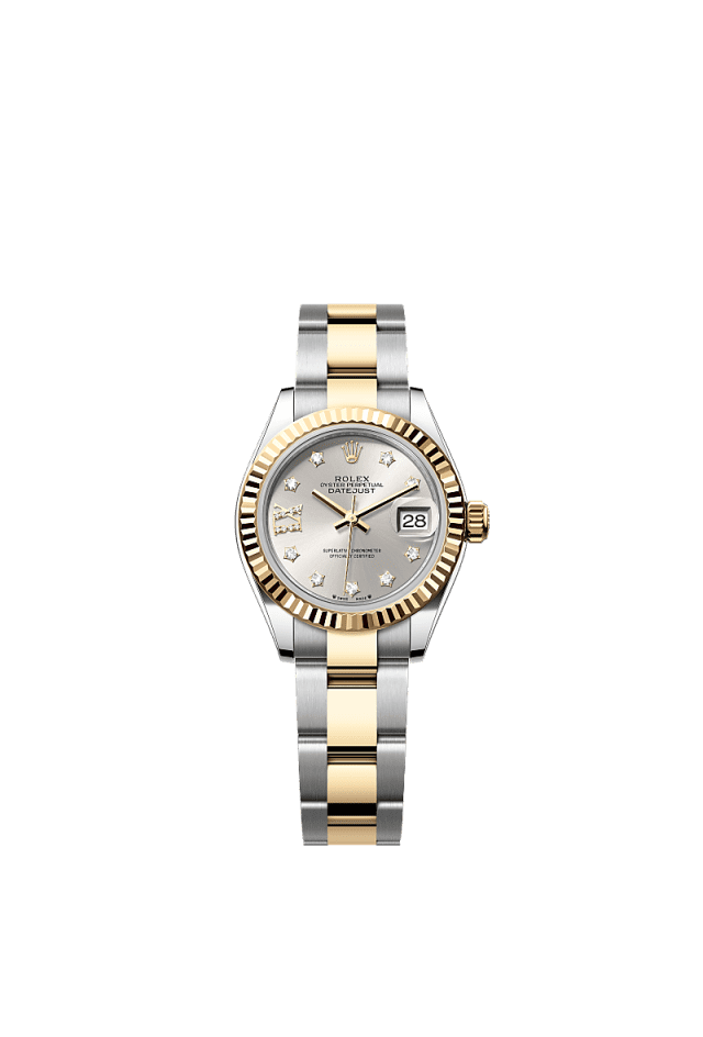 Rolex Lady-Datejust 28mm Silver Dial Yellow Rolesor 279173 - WATCHXNYC