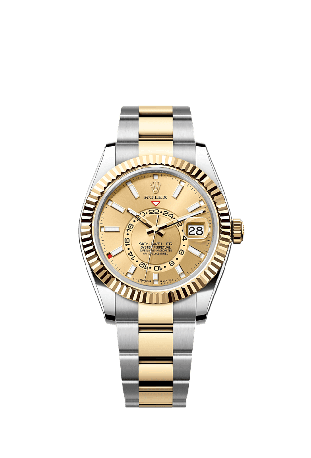 Rolex Land-Dweller 36mm Intense White Dial Oystersteel &amp; yellow gold 127285TBR - WATCHXNYC