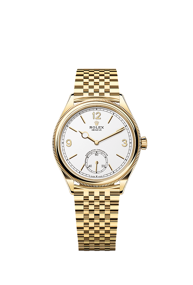 Rolex 1908 39mm Intense white Dial Yellow Gold 52508 - WATCHXNYC