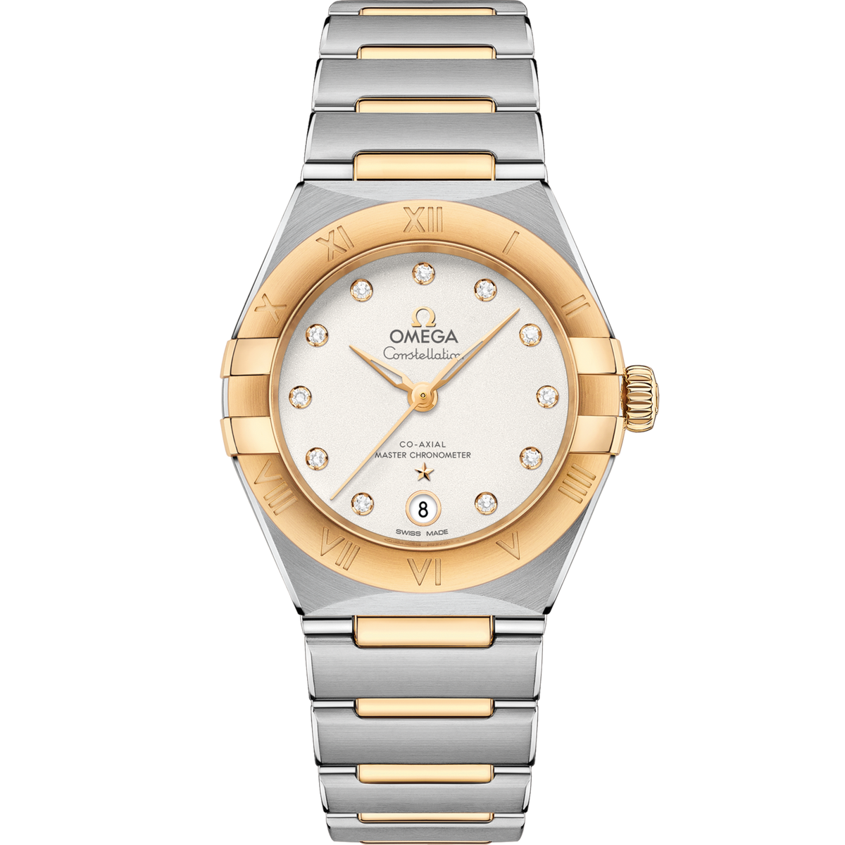 OMEGA Constellation 29 mm Silver Dial Stainless Steel - 18K Yellow Gold Bracelet 131.20.29.20.52.002 - WATCHXNYC