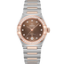 Omega Constellation 29 mm Brown Dial with Diamonds Stainless Steel and Sedna™ 18k Yellow Gold Bracelet 131.25.29.20.63.001