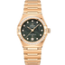 Omega Constellation 29 mm Green Dial with Diamonds 18k Yellow Gold Bracelet 131.55.29.20.99.005