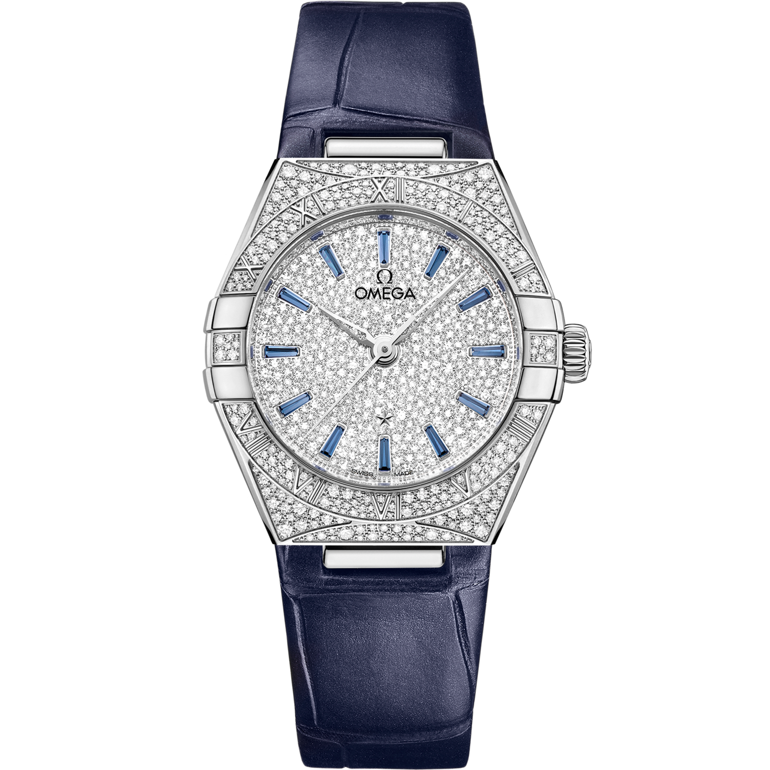Omega Constellation 29 mm White Dial with Diamonds Canopus Gold™ Strap 131.58.29.20.99.003 - WATCHXNYC