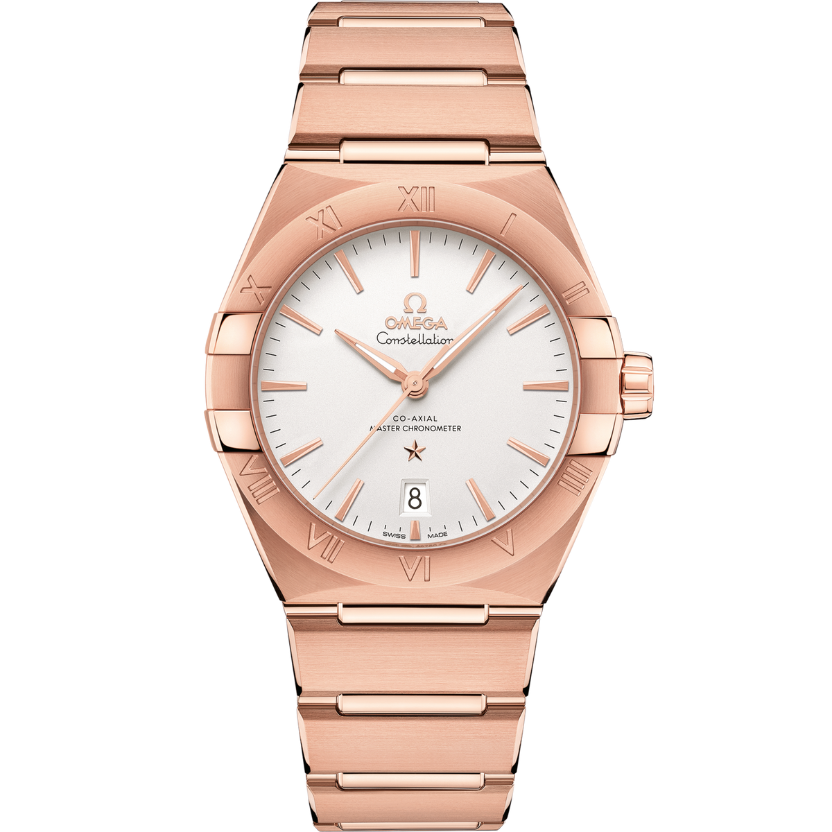 Omega Constellation 39 mm Silver Dial Sedna™ 18k Rose Gold Bracelet 131.50.39.20.02.001 - WATCHXNYC