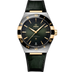 Omega Constellation 41 mm Green Dial Stainless Steel and Sedna™ 18k Yellow Gold Strap 131.23.41.21.10.001