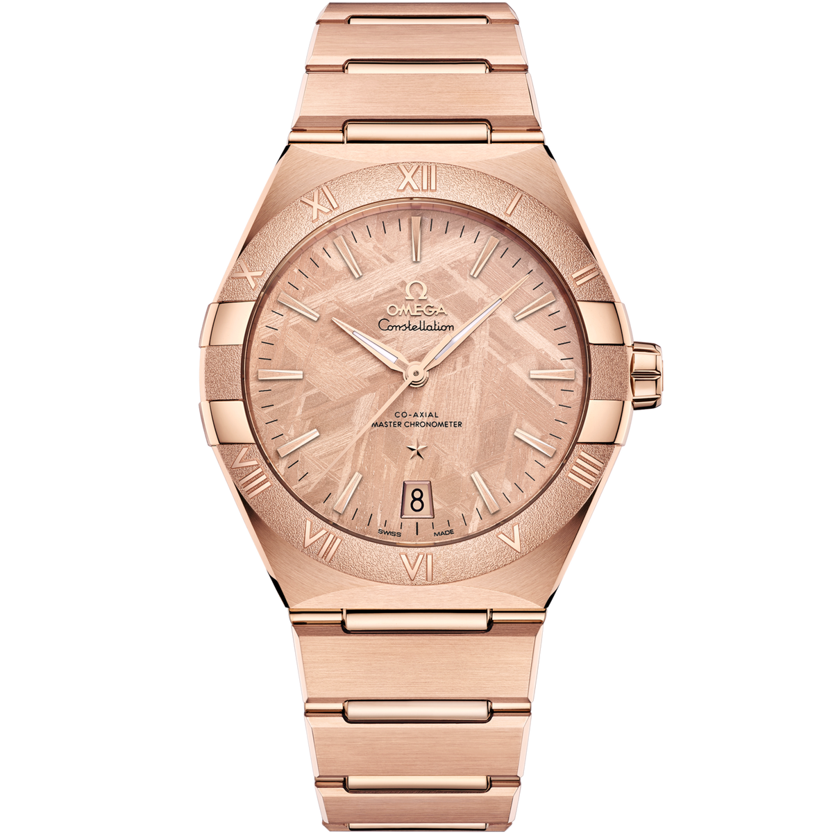 Omega Constellation 41 mm Pink Dial 18k Rose Gold Bracelet 131.50.41.21.99.002 - WATCHXNYC