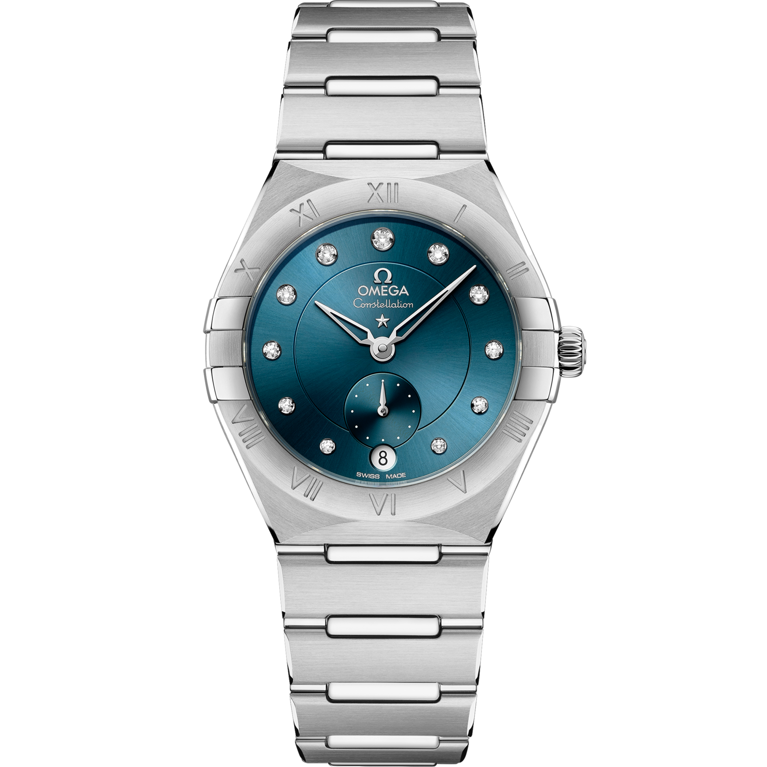 Omega Constellation 34 mm Blue Dial Stainless Steel Bracelet 131.10.34.20.53.001 - WATCHXNYC