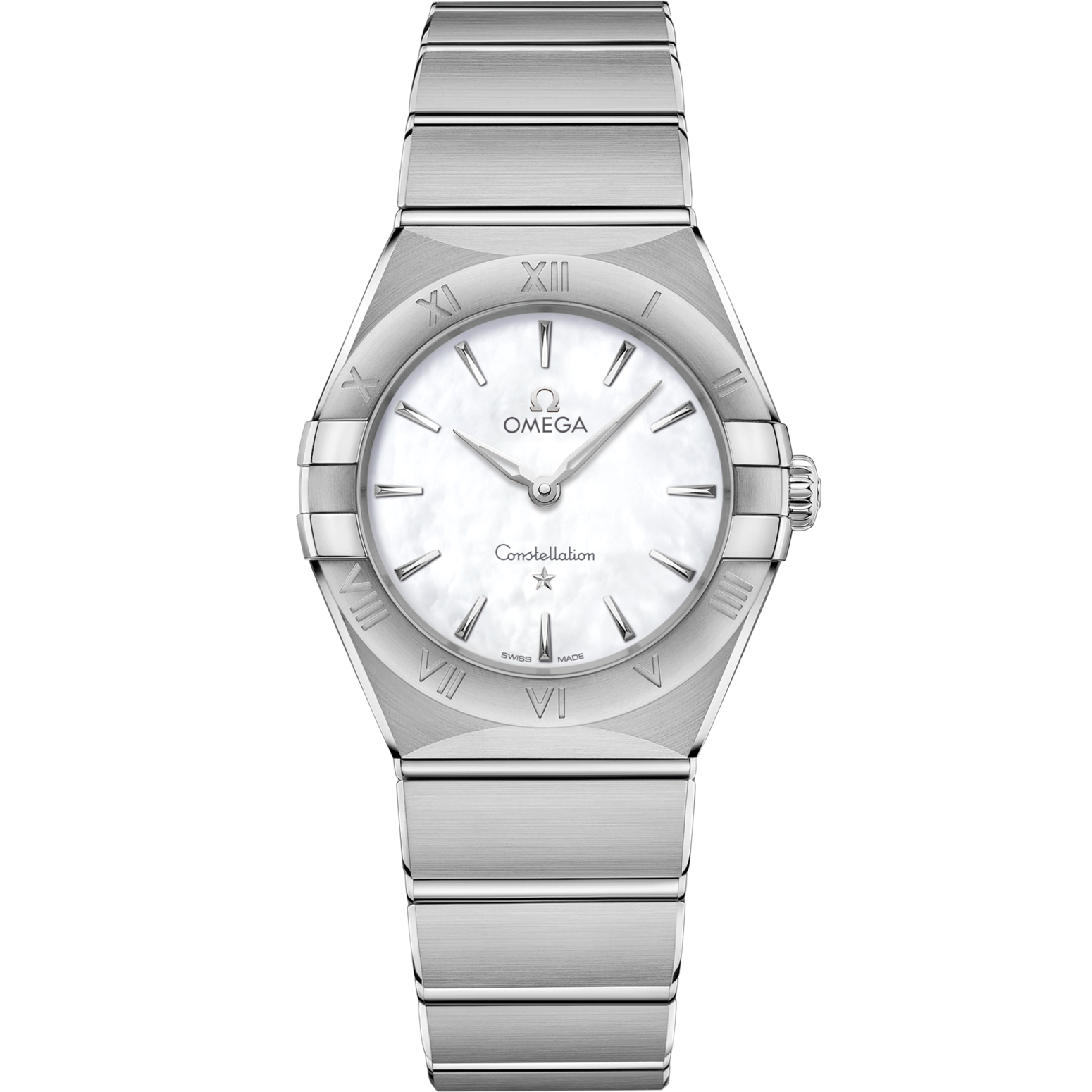 Omega Constellation 28 mm White Dial Stainless Steel Bracelet 131.10.28.60.05.001 - WATCHXNYC