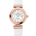 Omega De Ville Ladymatic 34 mm White Dial  with Diamonds  Sedna™ 18k Rose Gold Strap 425.62.34.20.55.004