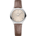 Omega De Ville Prestige 27.5 mm Linen Dial Stainless Steel Strap 434.13.28.60.59.001