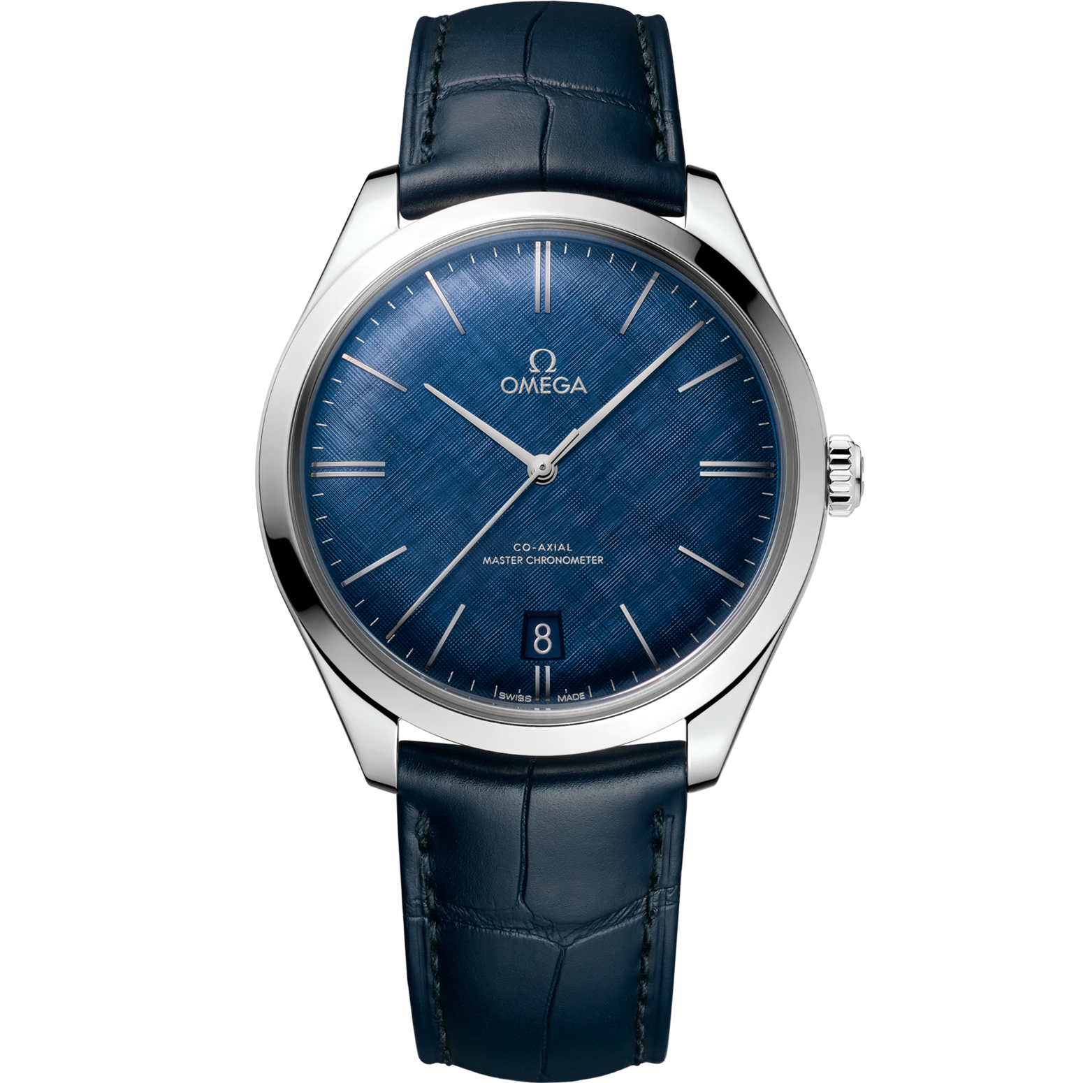 Omega De Ville Trésor 40 mm Blue Dial Stainless Steel Strap 435.13.40.21.03.001 - WATCHXNYC