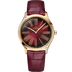 Omega De Ville Trésor 36 mm Red Dial with Diamonds  Moonshine™ 18k Rose Gold Strap 428.58.36.60.11.001