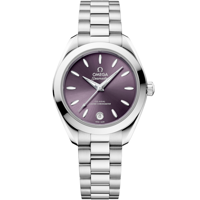 Omega Seamaster Aqua Terra 30mm Lavender Dial Steel 220.10.30.20.10.002 - WATCHXNYC