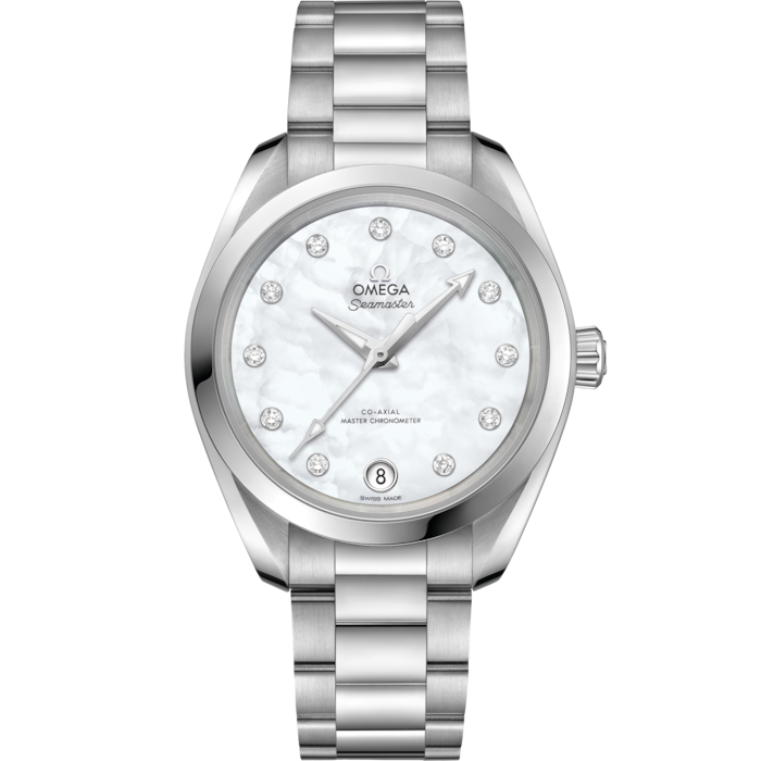 Omega Seamaster Aqua Terra 34mm White Dial Steel 220.10.34.20.55.001 - WATCHXNYC