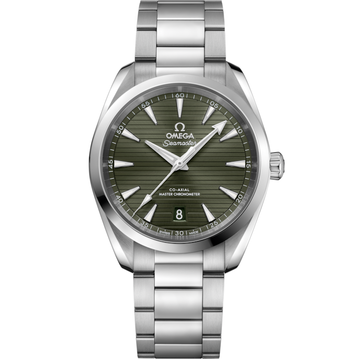 Omega Seamaster Aqua Terra 38mm Green Dial Steel 220.10.38.20.10.003 - WATCHXNYC