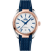 OMEGA Seamaster Aqua Terra 38 mm Silver Dial Stainless Steel and Sedna™ 18k Rose Gold Strap 220.22.38.20.02.001