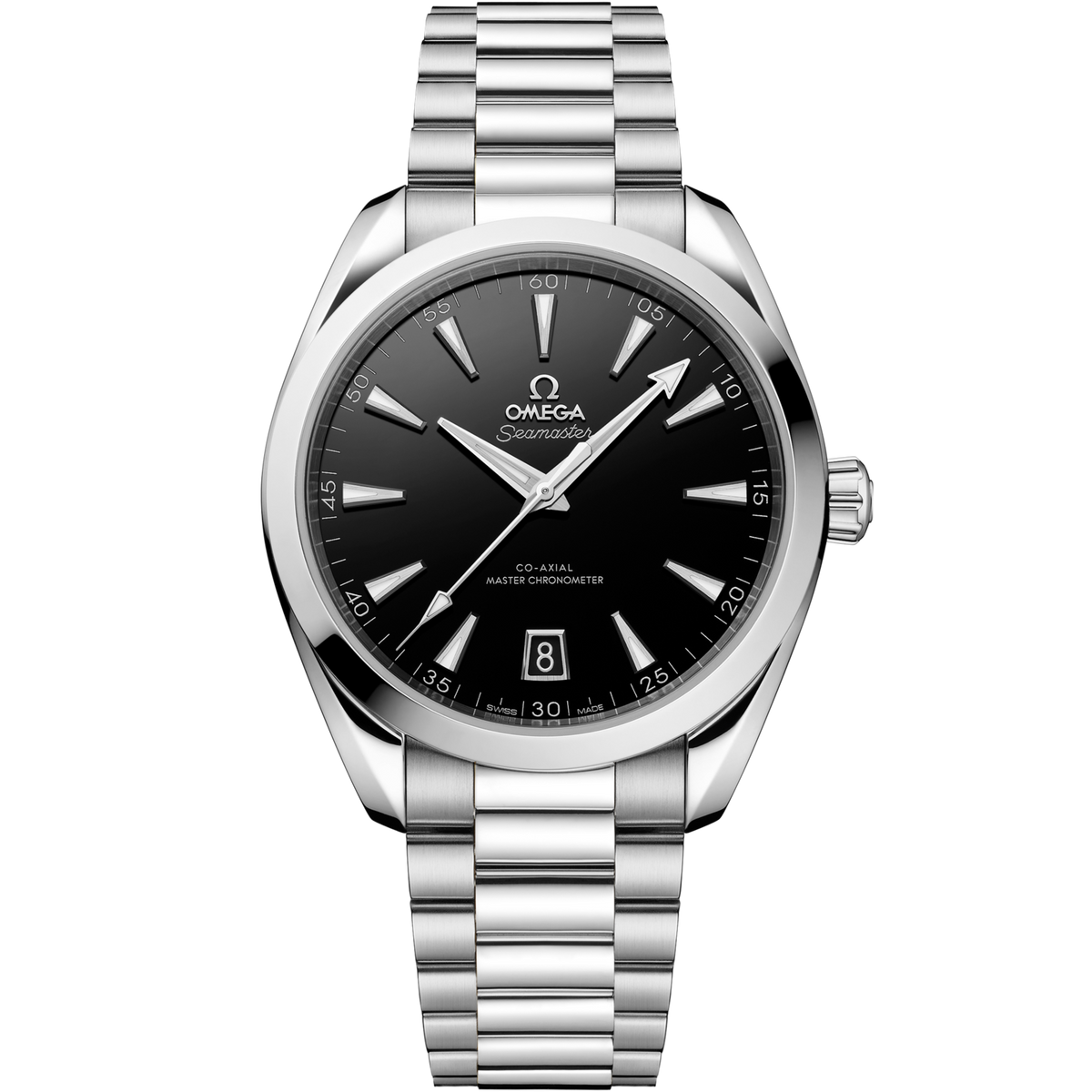 OMEGA Seamaster Aqua Terra 41 mm Black Dial Stainless Steel Bracelet 220.10.41.21.01.002 - WATCHXNYC