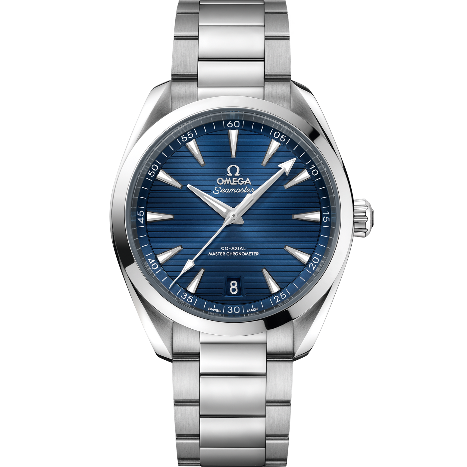 OMEGA Seamaster Aqua Terra 41 mm Blue Dial Stainless Steel Bracelet 220.10.41.21.03.004 - WATCHXNYC