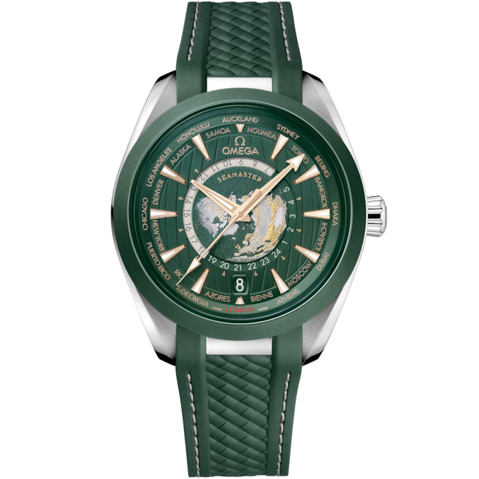 Omega Seamaster Aqua Terra 43mm Green Dial Steel 220.32.43.22.10.001 - WATCHXNYC