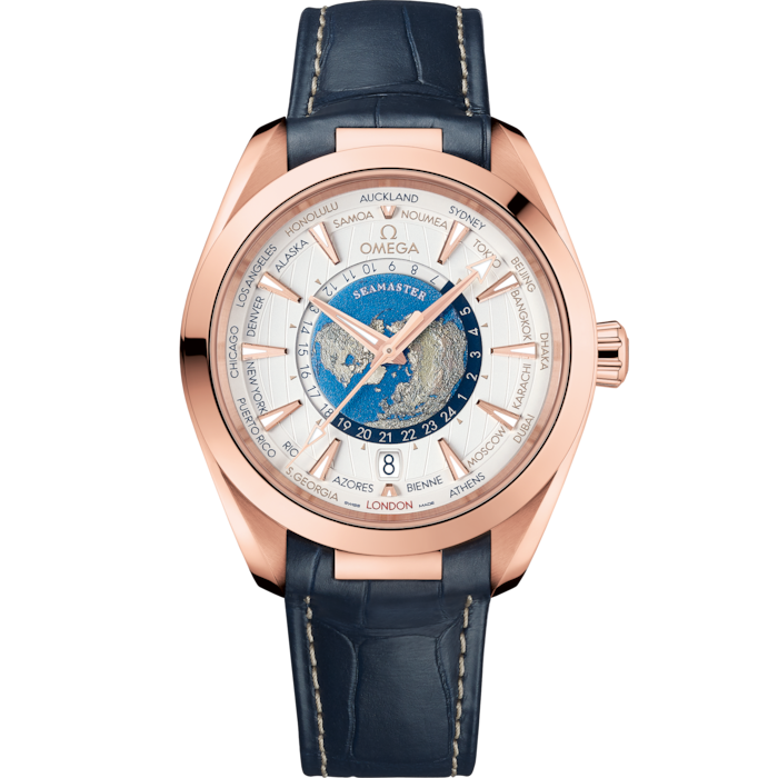 Omega Seamaster Aqua Terra 43mm Silver Dial Sedna Gold 220.53.43.22.02.001 - WATCHXNYC