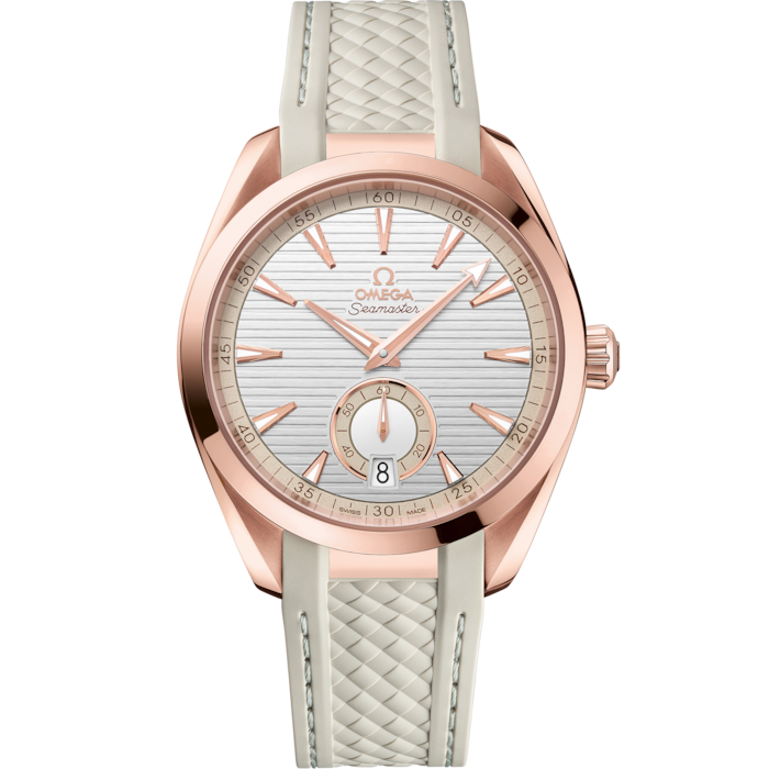 Omega Seamaster Aqua Terra 41mm Silver Dial Sedna Gold 220.52.41.21.02.001 - WATCHXNYC