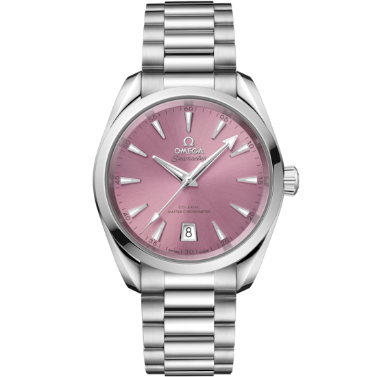 Omega Seamaster Aqua Terra Shades 38mm Shell Pink Dial Steel 220.10.38.20.10.005 - WATCHXNYC