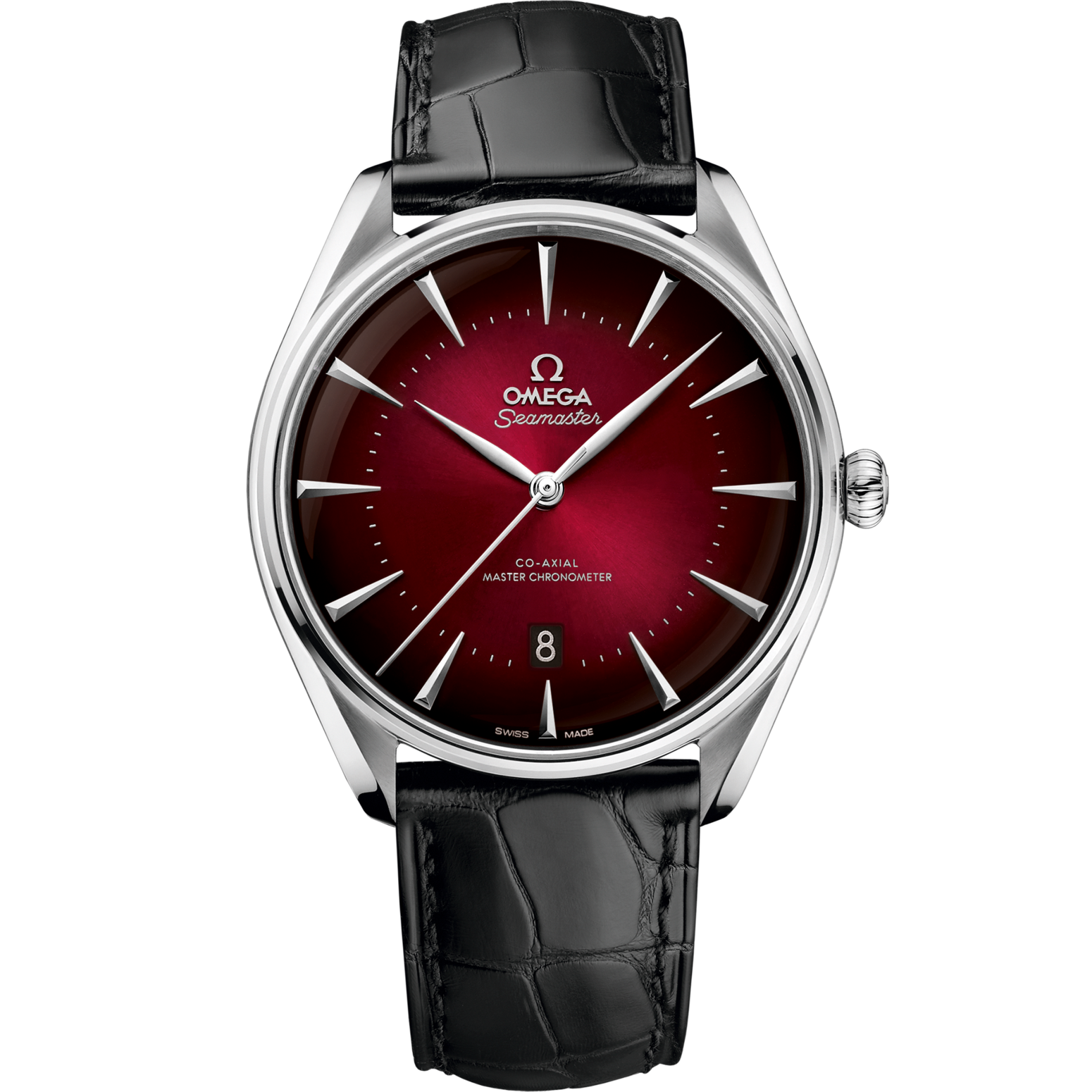 Omega Seamaster Boutique Editions 39.5 mm Red Dial Stainless Steel Strap 511.13.40.20.11.002 - WATCHXNYC