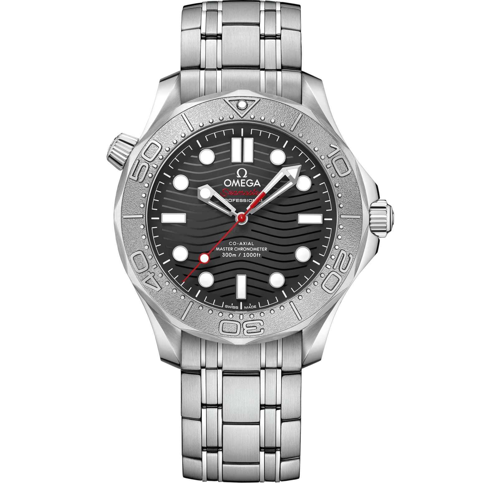 Omega Seamaster Diver 300M 42 mm Black Dial Stainless Steel Bracelet 210.30.42.20.01.002 - WATCHXNYC