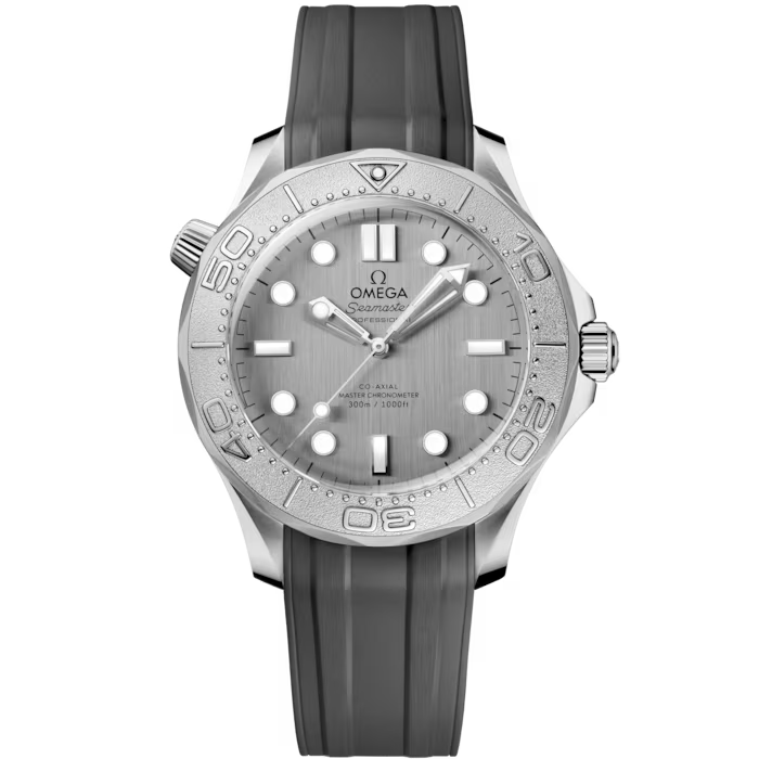 Omega Seamaster Diver 300M Grey dial 42mm steel Rubber strap  210.32.42.20.06.002 - WATCHXNYC