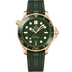 Omega Seamaster Diver 300M Green dial 42mm Moonshine™ gold Rubber strap  210.62.42.20.10.001