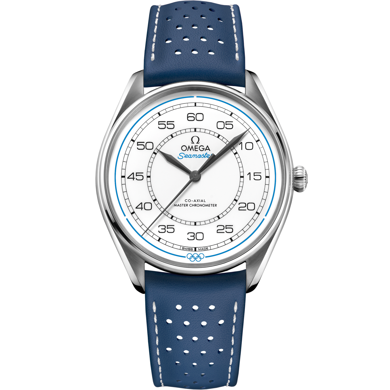 Omega Seamaster Olympic Official Timekeeper 39.5 mm White Dial Stainless Steel Strap 522.32.40.20.04.001 - WATCHXNYC