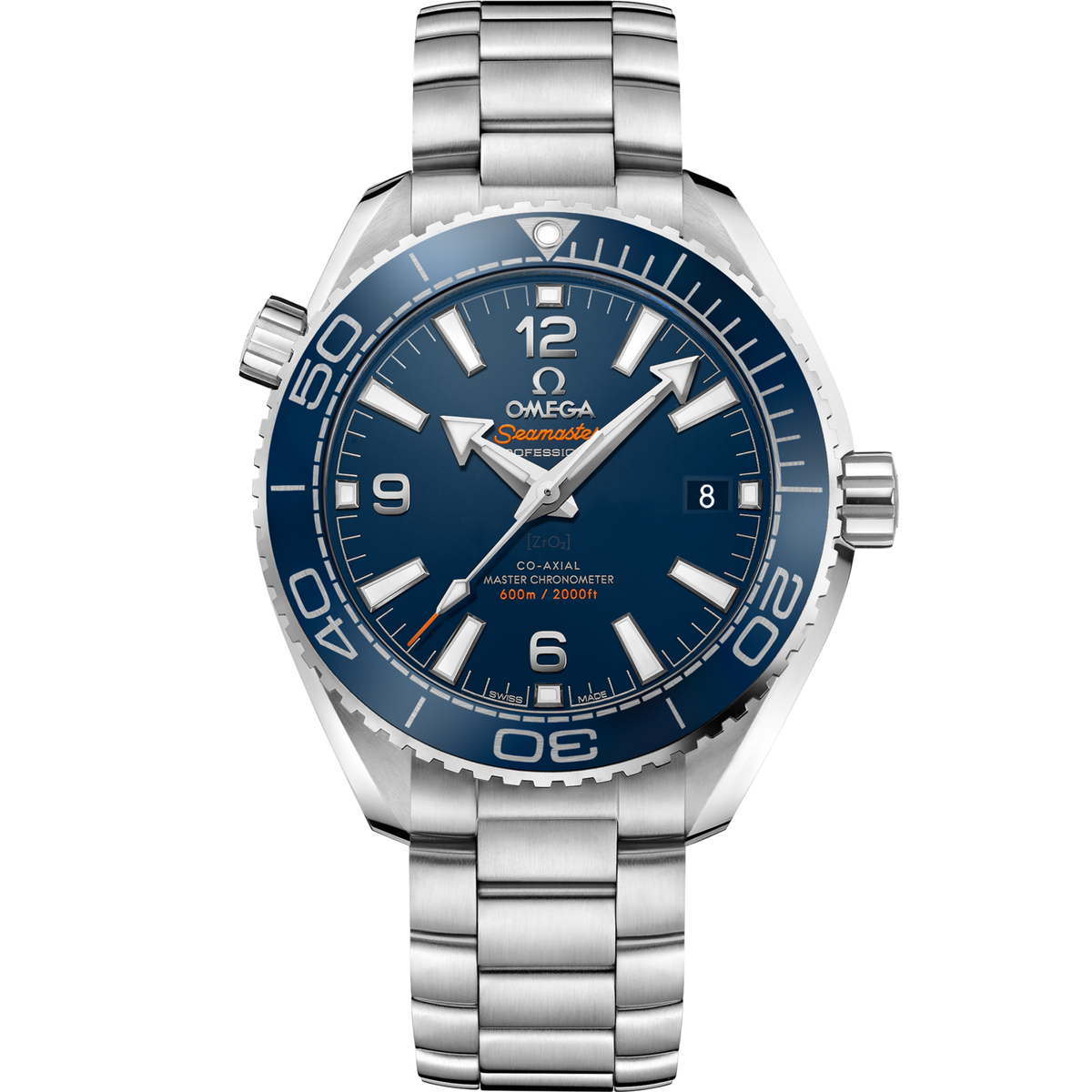 Omega Seamaster Planet Ocean 600M 39.5 mm Blue Dial Stainless Steel Bracelet 215.30.40.20.03.001 - WATCHXNYC