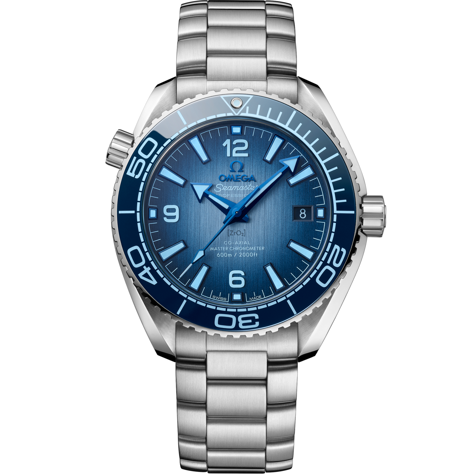 Omega Seamaster Planet Ocean 600M 39.5 mm Blue Dial Stainless Steel Bracelet 215.30.40.20.03.002 - WATCHXNYC