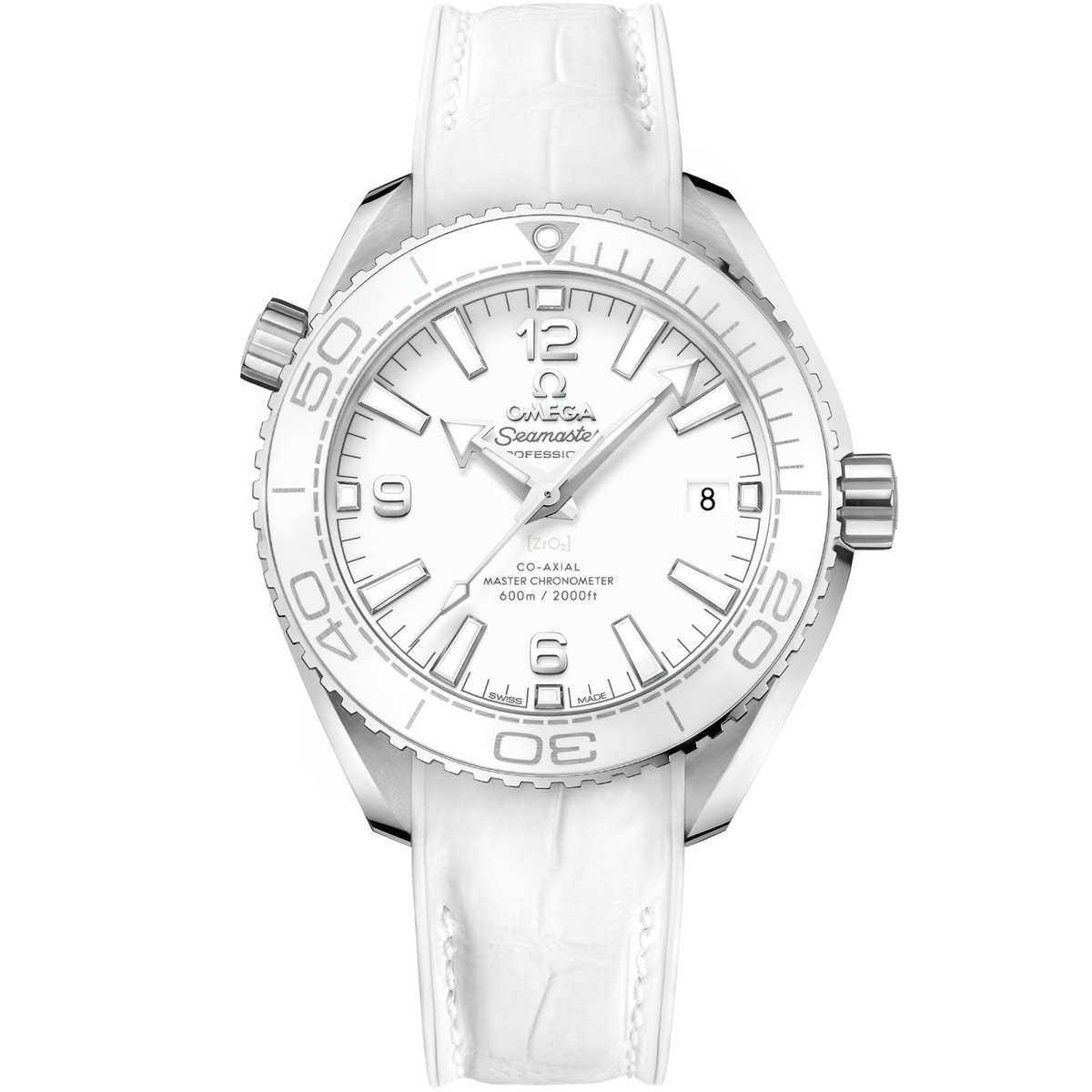 Omega Seamaster Planet Ocean 600M 39.5 mm White Dial Stainless Steel Strap 215.33.40.20.04.001 - WATCHXNYC