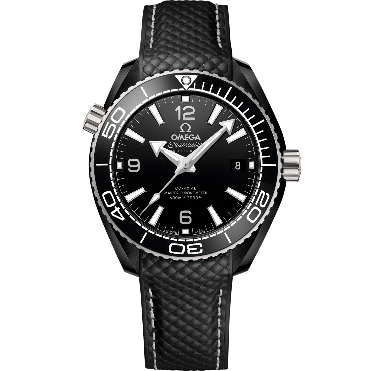 Omega Seamaster Planet Ocean 600M 39.5 mm Black Dial Black ceramic Strap 215.92.40.20.01.001 - WATCHXNYC