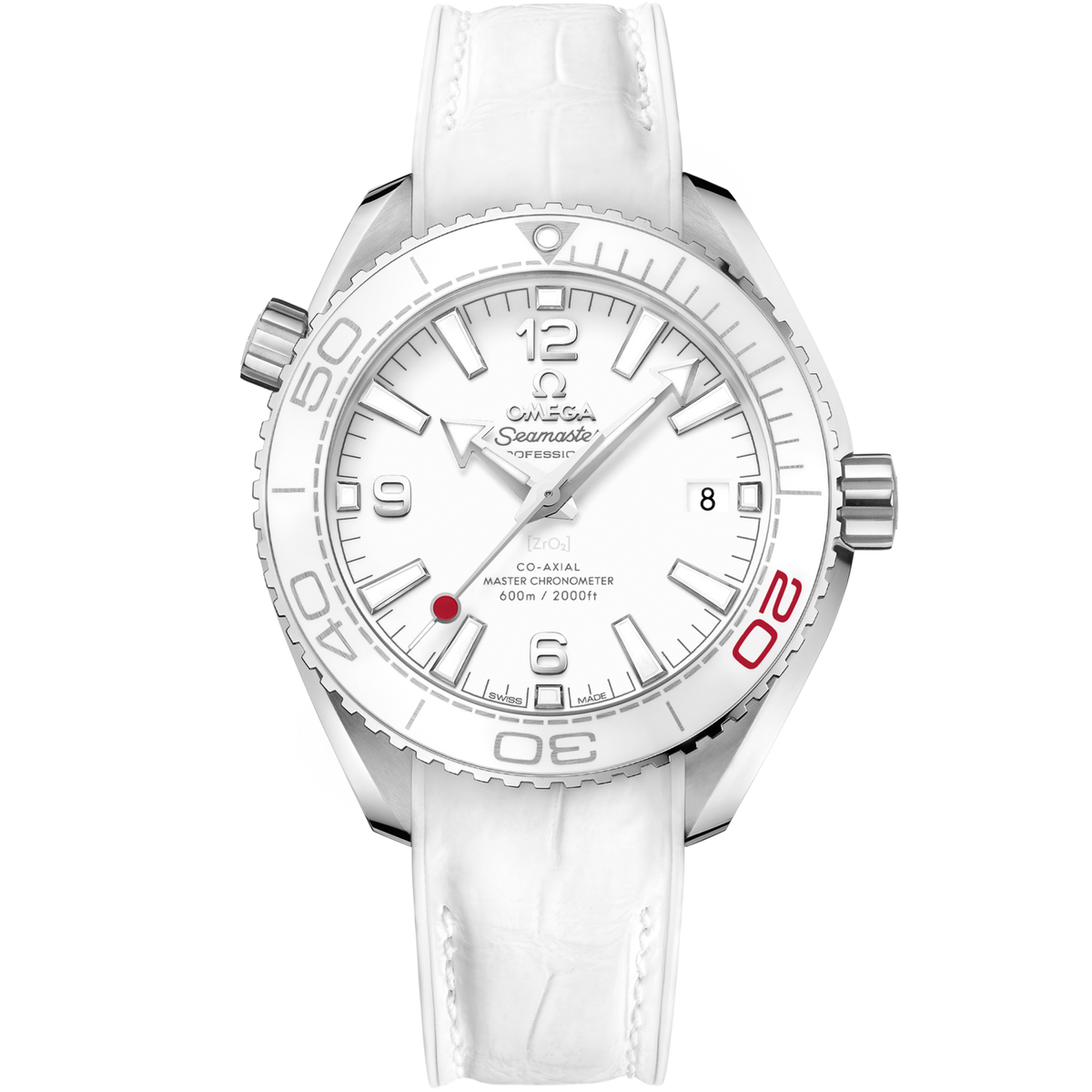 Omega Seamaster Planet Ocean 600M 39.5 mm White Dial Stainless Steel Strap 522.33.40.20.04.001 - WATCHXNYC