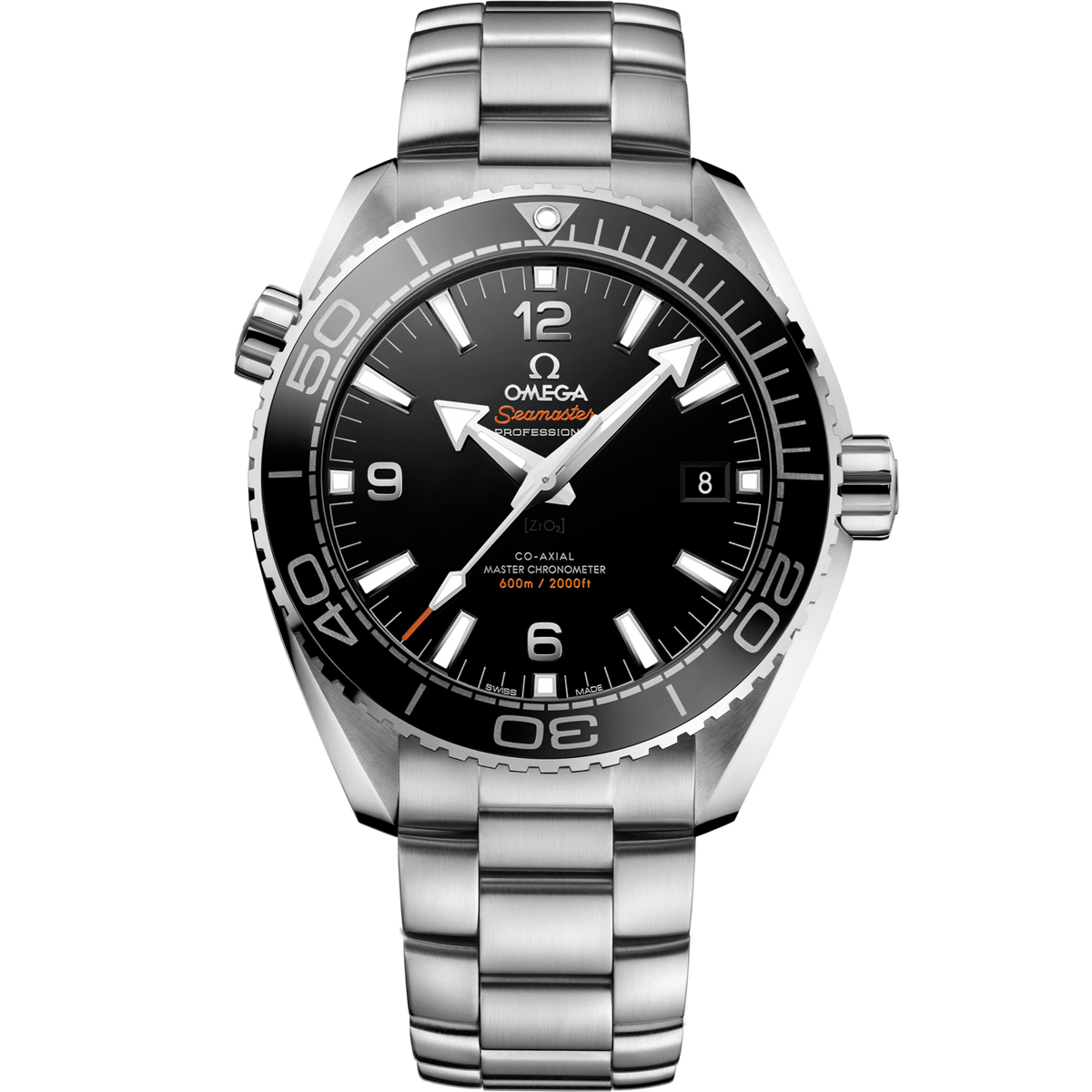 Omega Seamaster Planet Ocean 600M 43.5 mm Black Dial Stainless Steel Bracelet 215.30.44.21.01.001 - WATCHXNYC