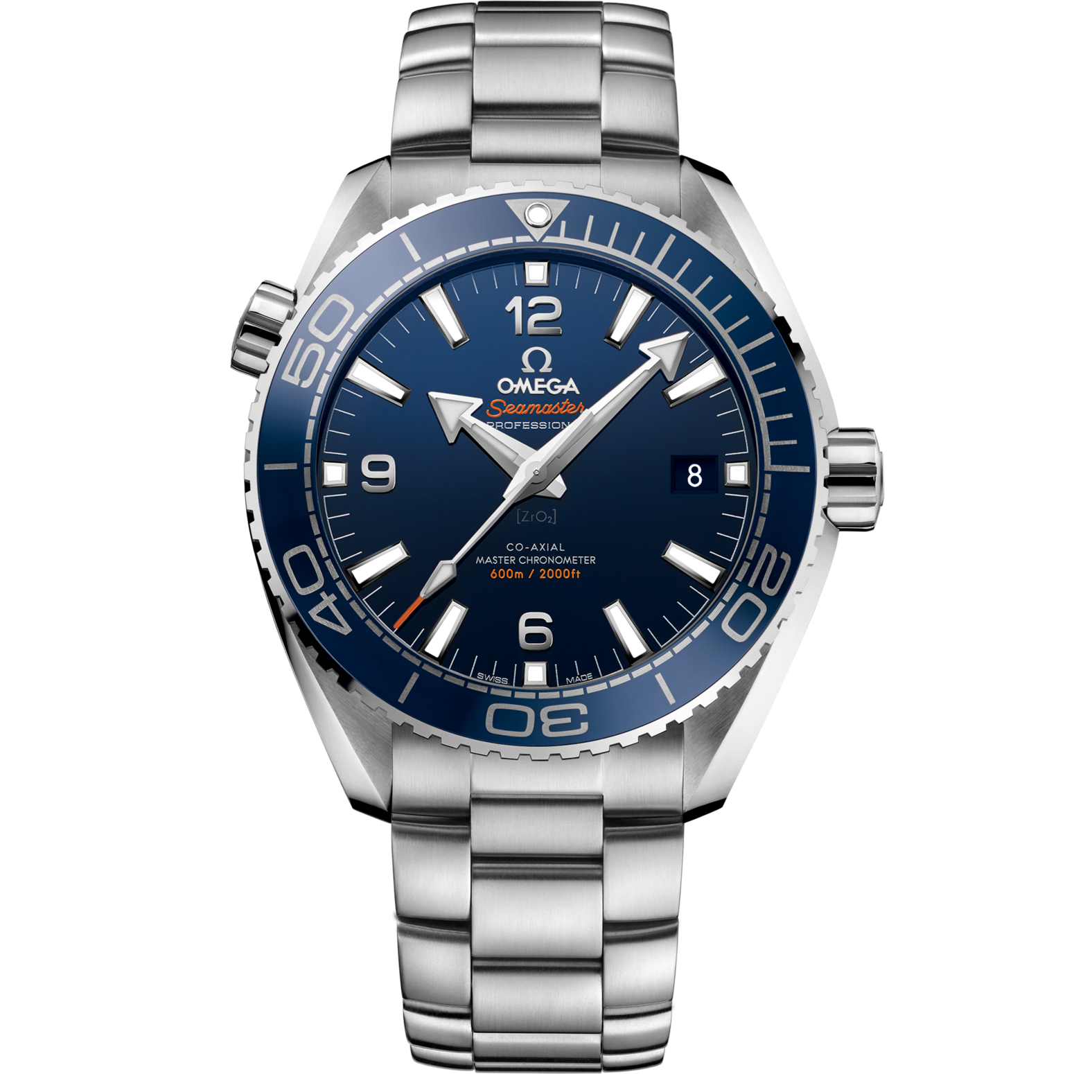Omega Seamaster Planet Ocean 600M 43.5 mm Blue Dial Stainless Steel Bracelet 215.30.44.21.03.001 - WATCHXNYC