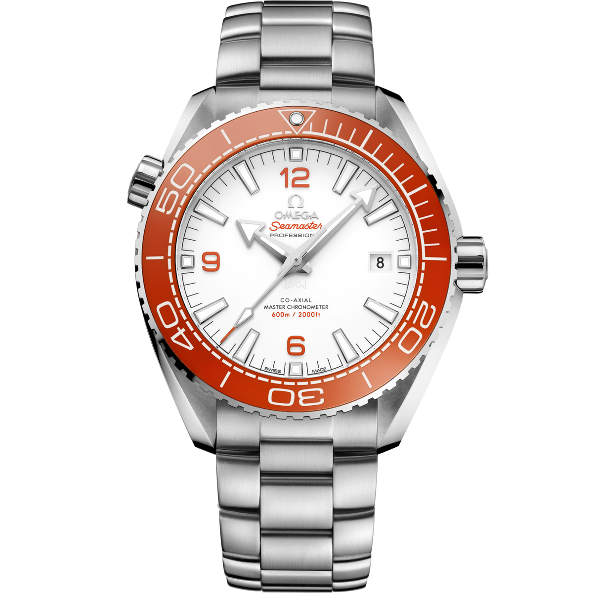 Omega Seamaster Planet Ocean 600M 43.5 mm White Dial Stainless Steel Bracelet 215.30.44.21.04.001 - WATCHXNYC