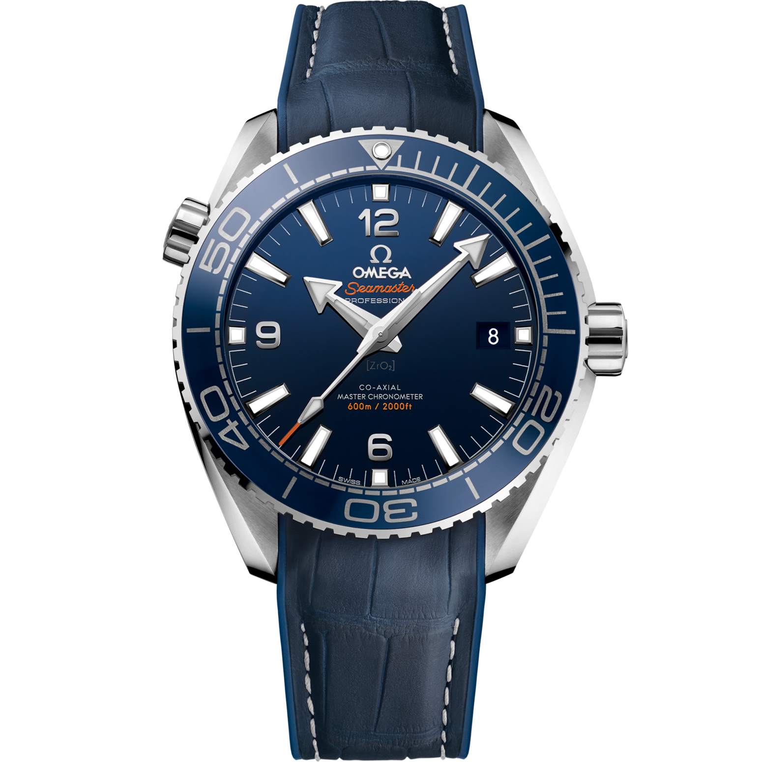 Omega Seamaster Planet Ocean 600M 43.5 mm Blue Dial Stainless Steel Strap 215.33.44.21.03.001 - WATCHXNYC