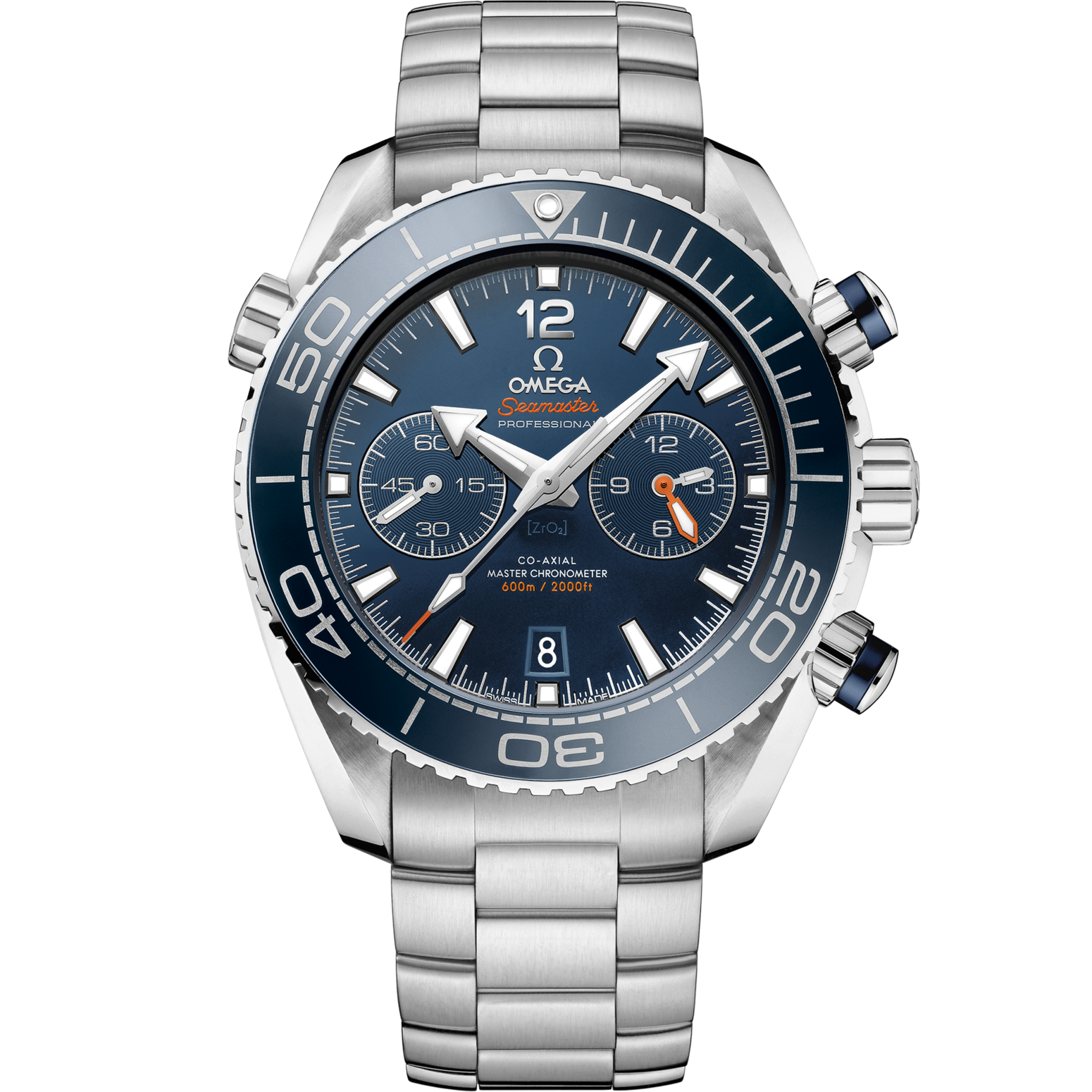 Omega Seamaster Planet Ocean 600M 45.5 mm Blue Dial Stainless Steel Bracelet 215.30.46.51.03.001 - WATCHXNYC