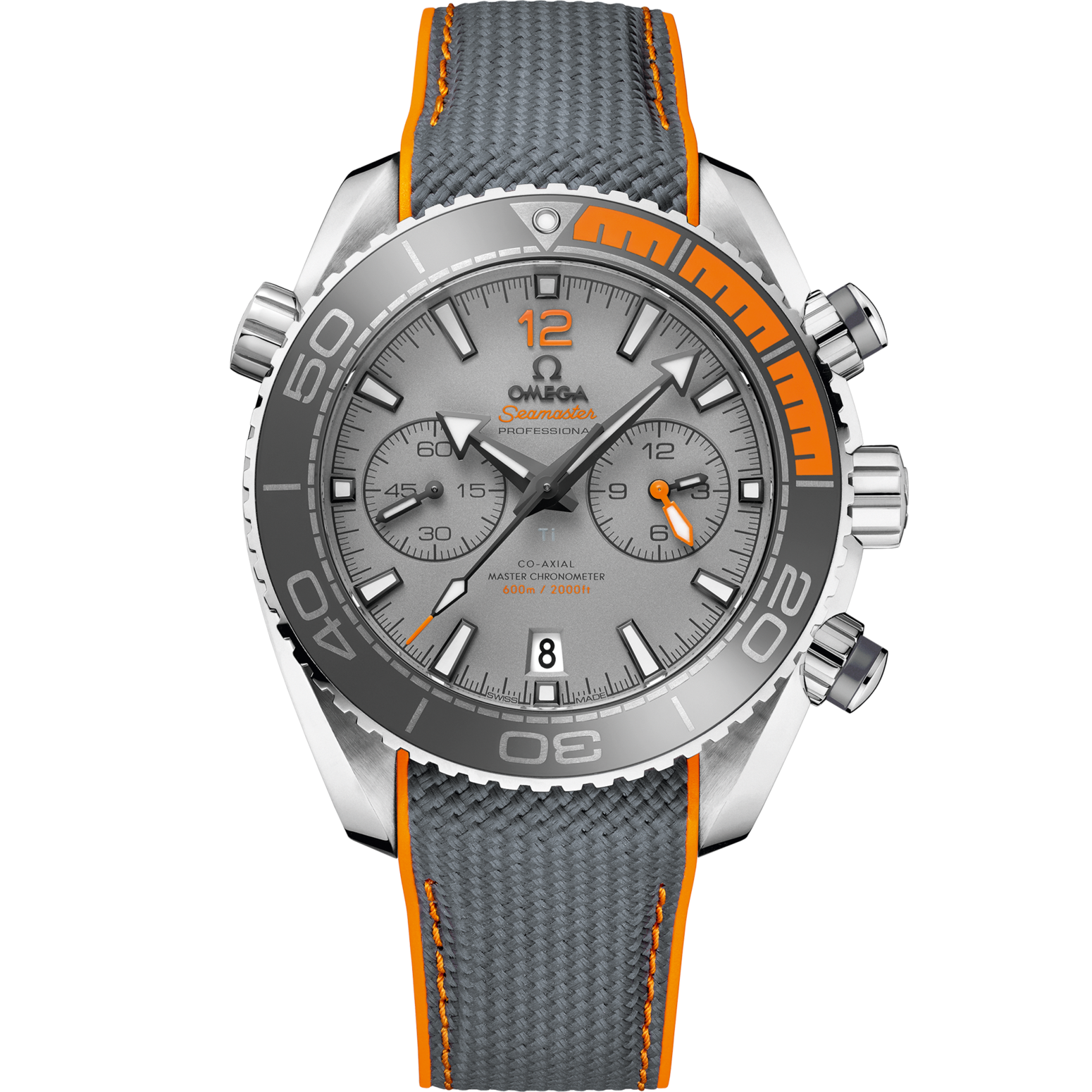 Omega Seamaster Planet Ocean 600M 45.5 mm Grey Dial Titanium Strap 215.92.46.51.99.001 - WATCHXNYC