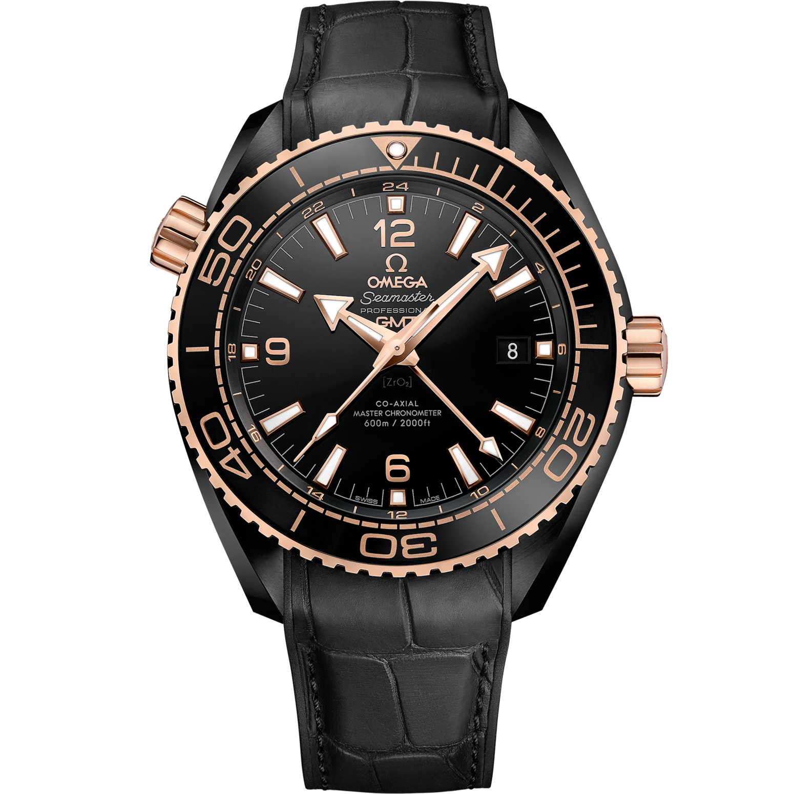 Omega Seamaster Planet Ocean 600M 45.5 mm Black Dial Black ceramic Strap 215.63.46.22.01.001 - WATCHXNYC