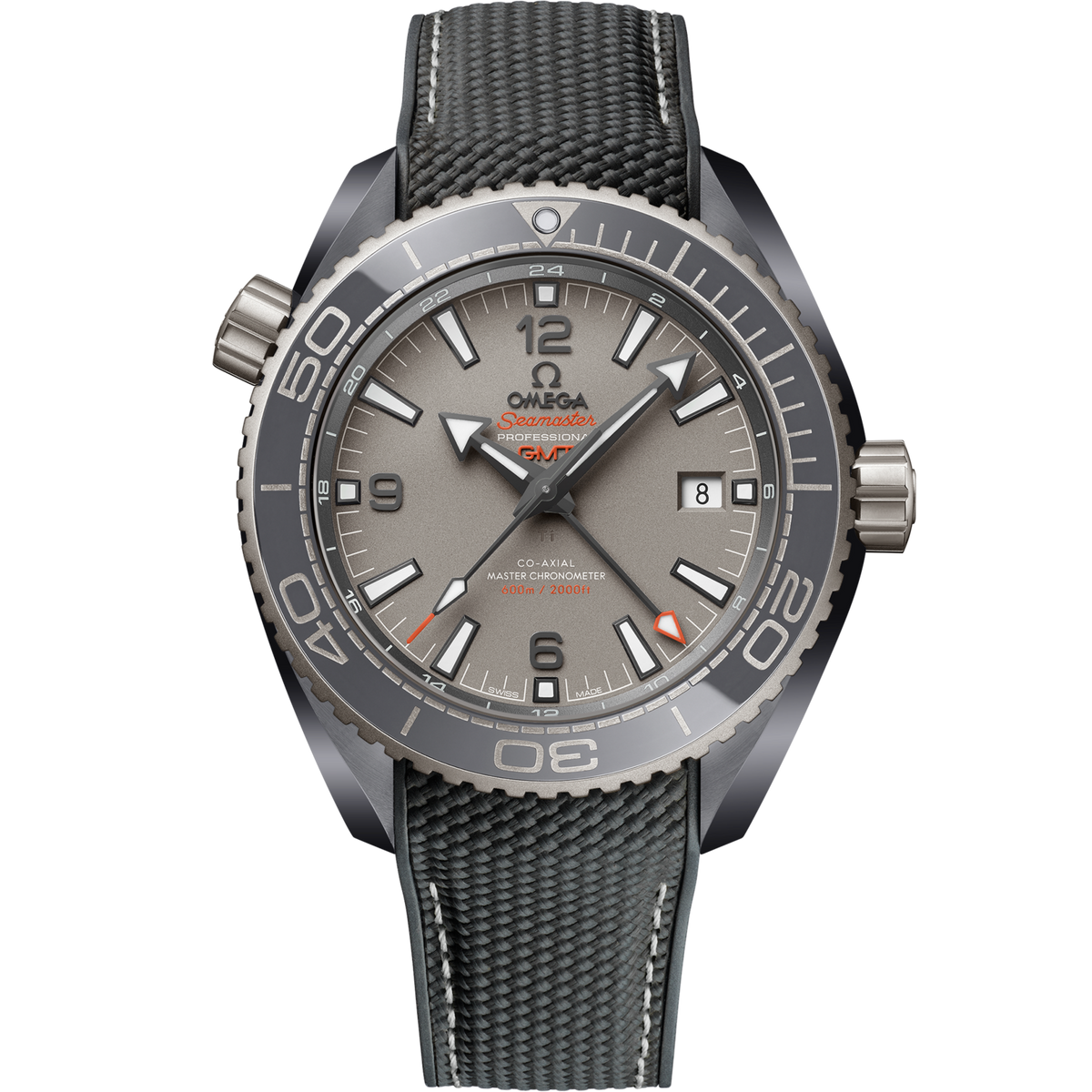 Omega Seamaster Planet Ocean 600M 45.5 mm Grey Dial Grey ceramic Strap 215.92.46.22.99.002 - WATCHXNYC