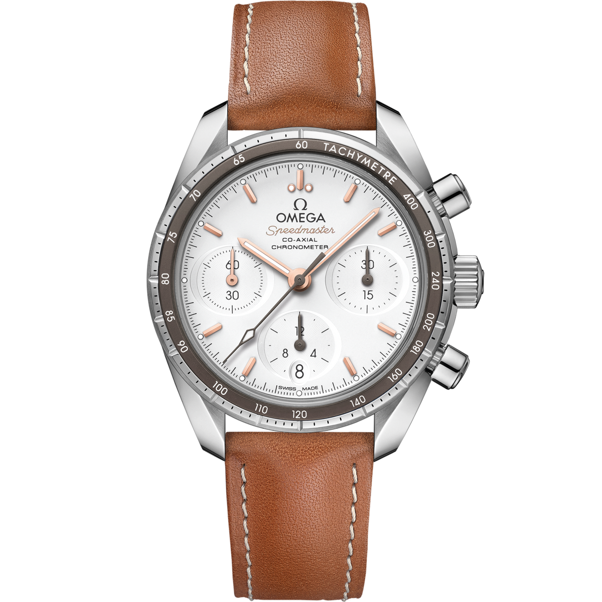 Omega Speedmaster 38  Silver Dial 38 mm  Stainless Steel  Strap 324.32.38.50.02.001 - WATCHXNYC