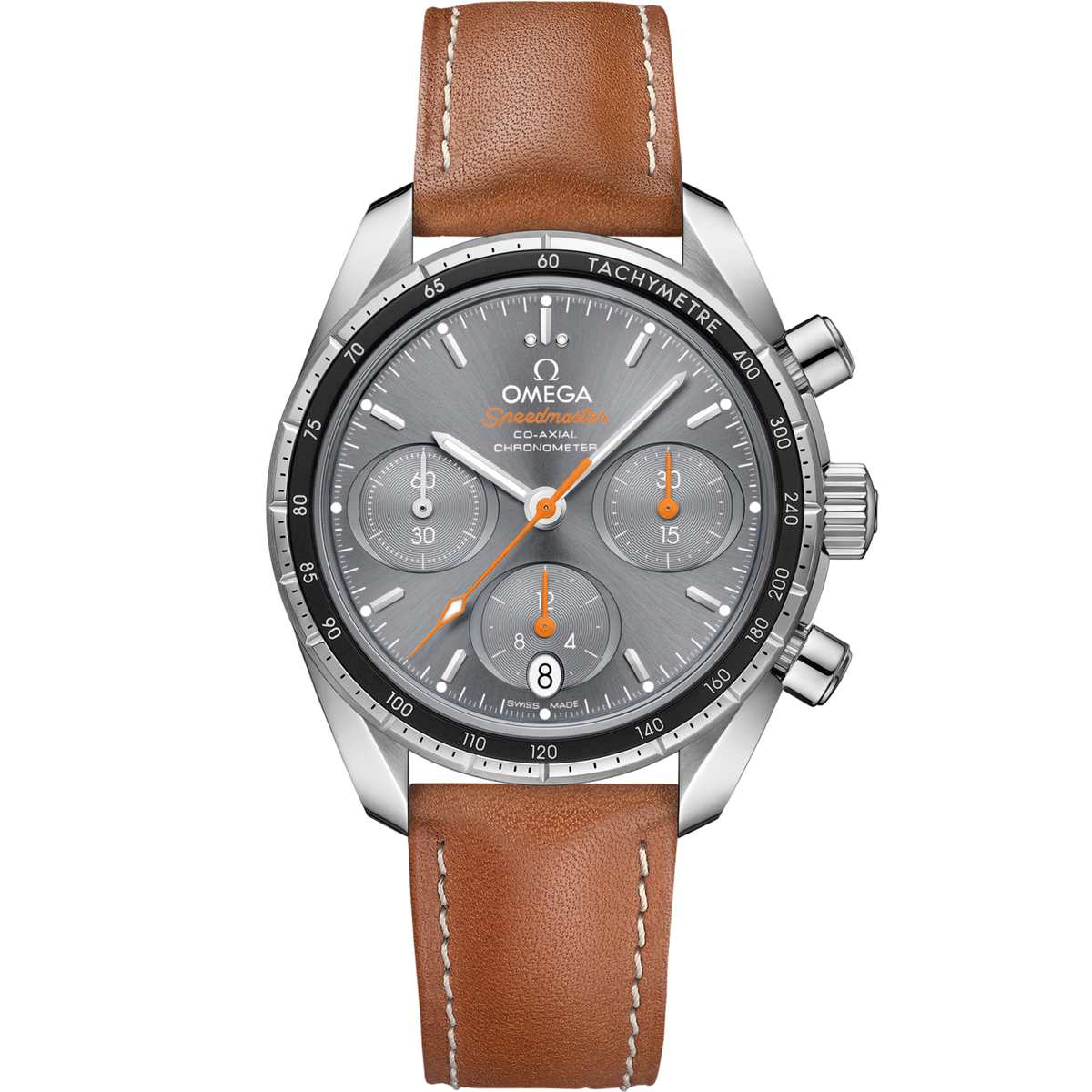 Omega Speedmaster 38  Grey Dial 38 mm  Stainless Steel  Strap 324.32.38.50.06.001 - WATCHXNYC