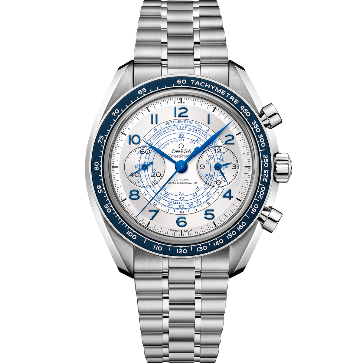 Omega Speedmaster Chronoscope  Silver Dial 43 mm  Stainless Steel  Bracelet 329.30.43.51.02.001 - WATCHXNYC