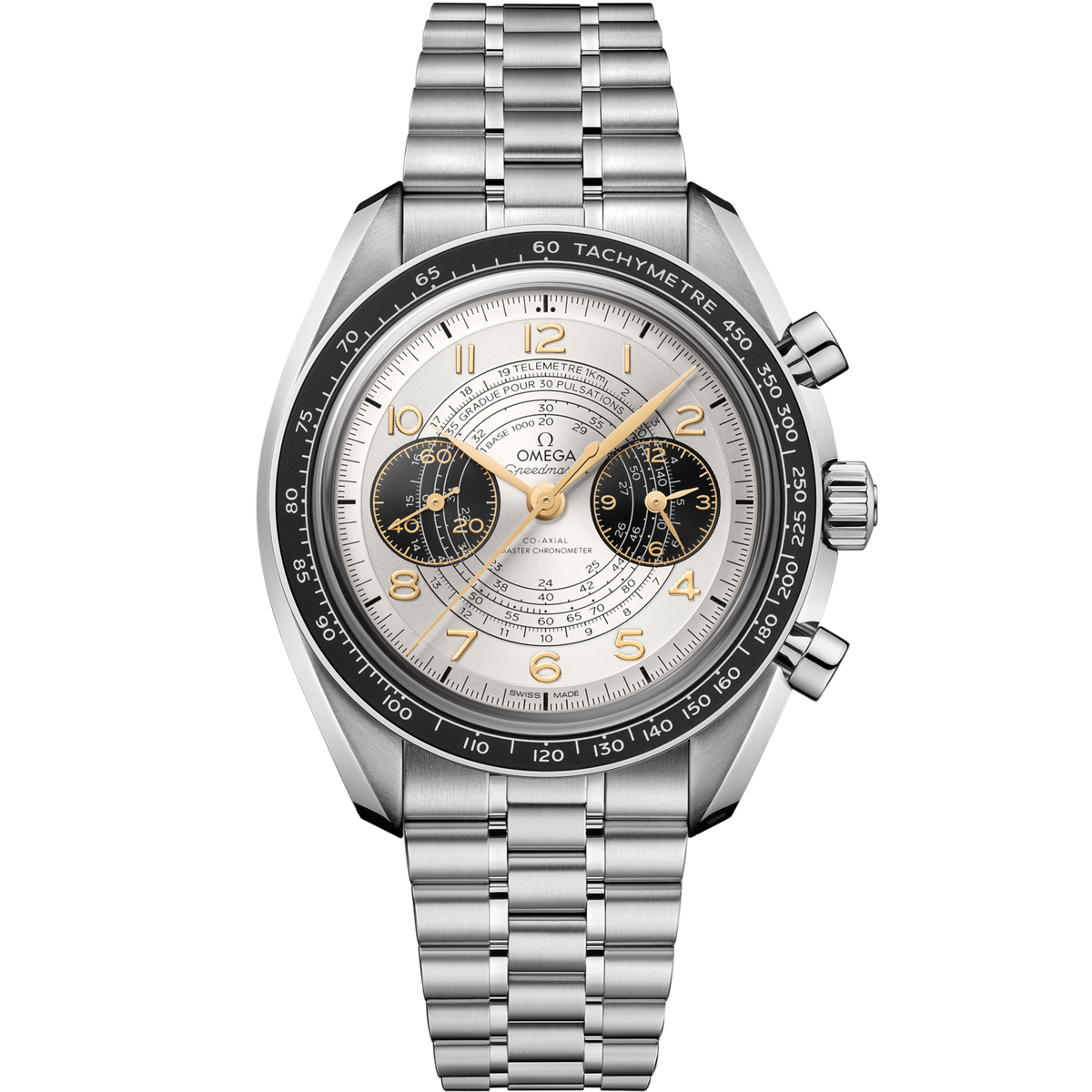 Omega Speedmaster Chronoscope  Silver Dial 43 mm  Stainless Steel  Bracelet 522.30.43.51.02.001 - WATCHXNYC